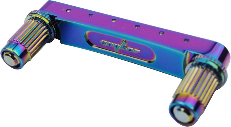 guyker Guitar Saddle Bridge - Tune-O-Matic Bridges with Studs Replacement for LP EPI 6 String Electric Guitar (GM003, Rainbow Chameleon) - Image 3